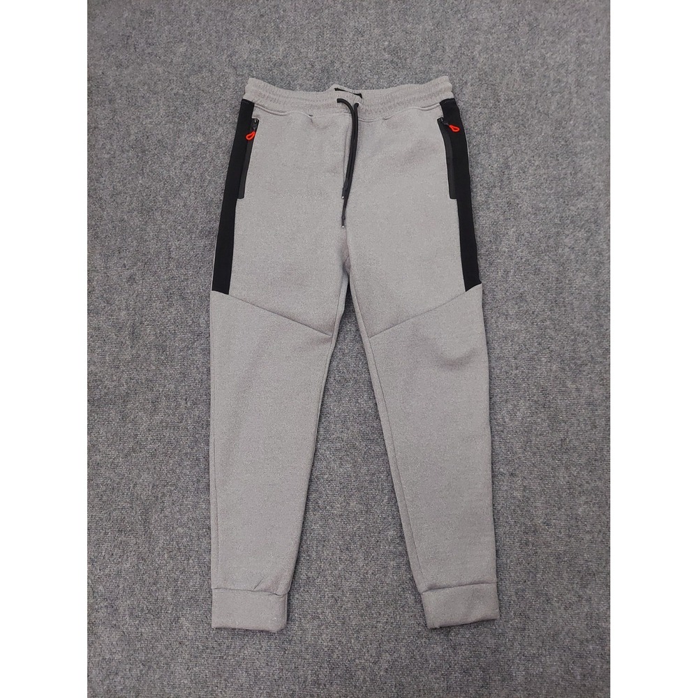 Public Rec Cooper Tech Fleece Jogger Pants Mens Large Gray Drawstring Zip Pocket